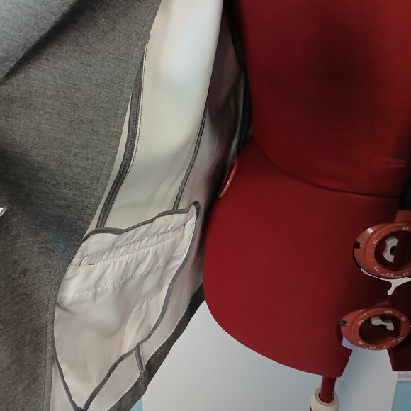 Grey Knit Blazer with Comfort Stretch - Picture 5 of 6